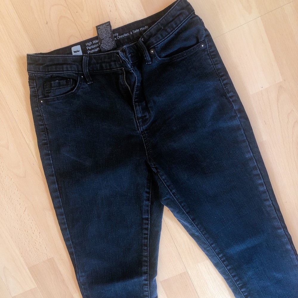 High Waisted Black Premium Denim Skinny Jeans🖤🔥